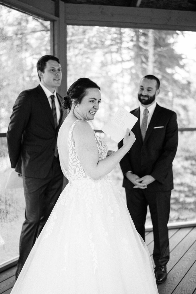 Maine lakeside vows