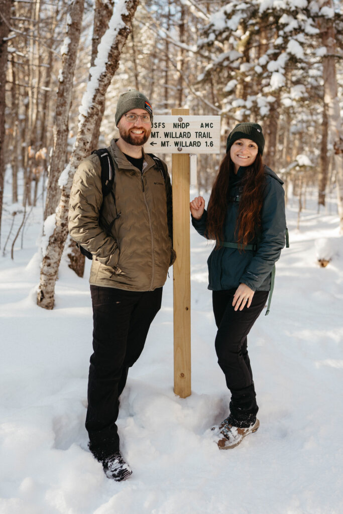 Mount Willard Trail in Crawford Notch 