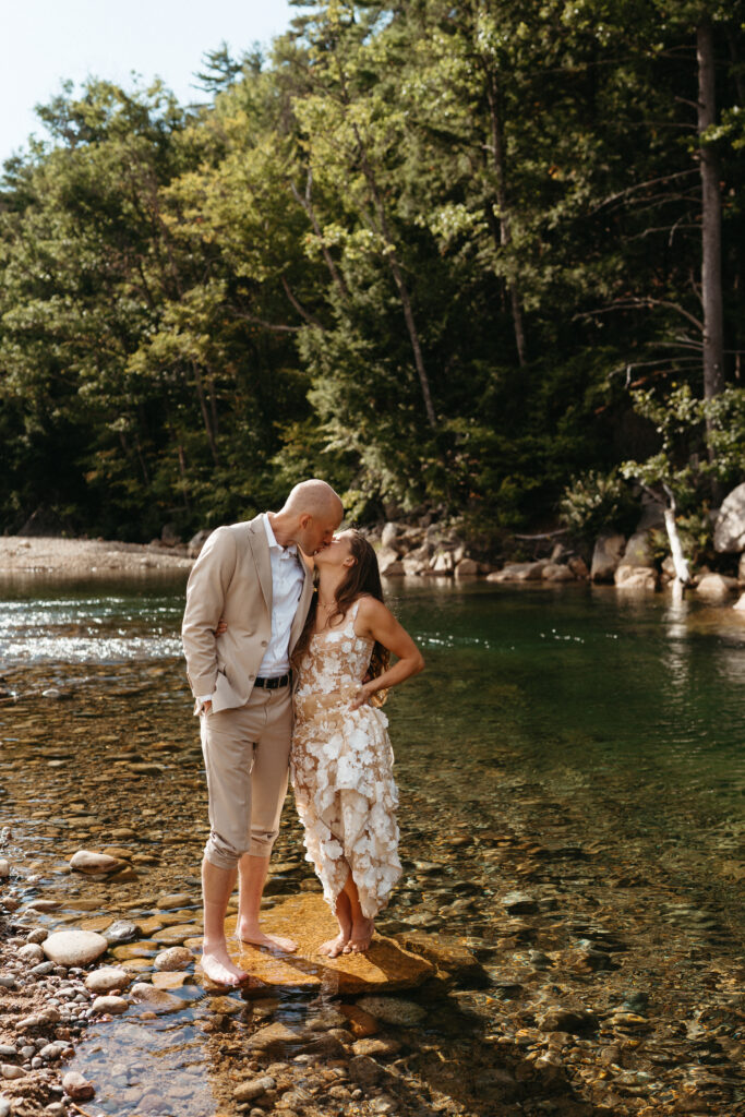 Saco River elopement in North Conway NH 